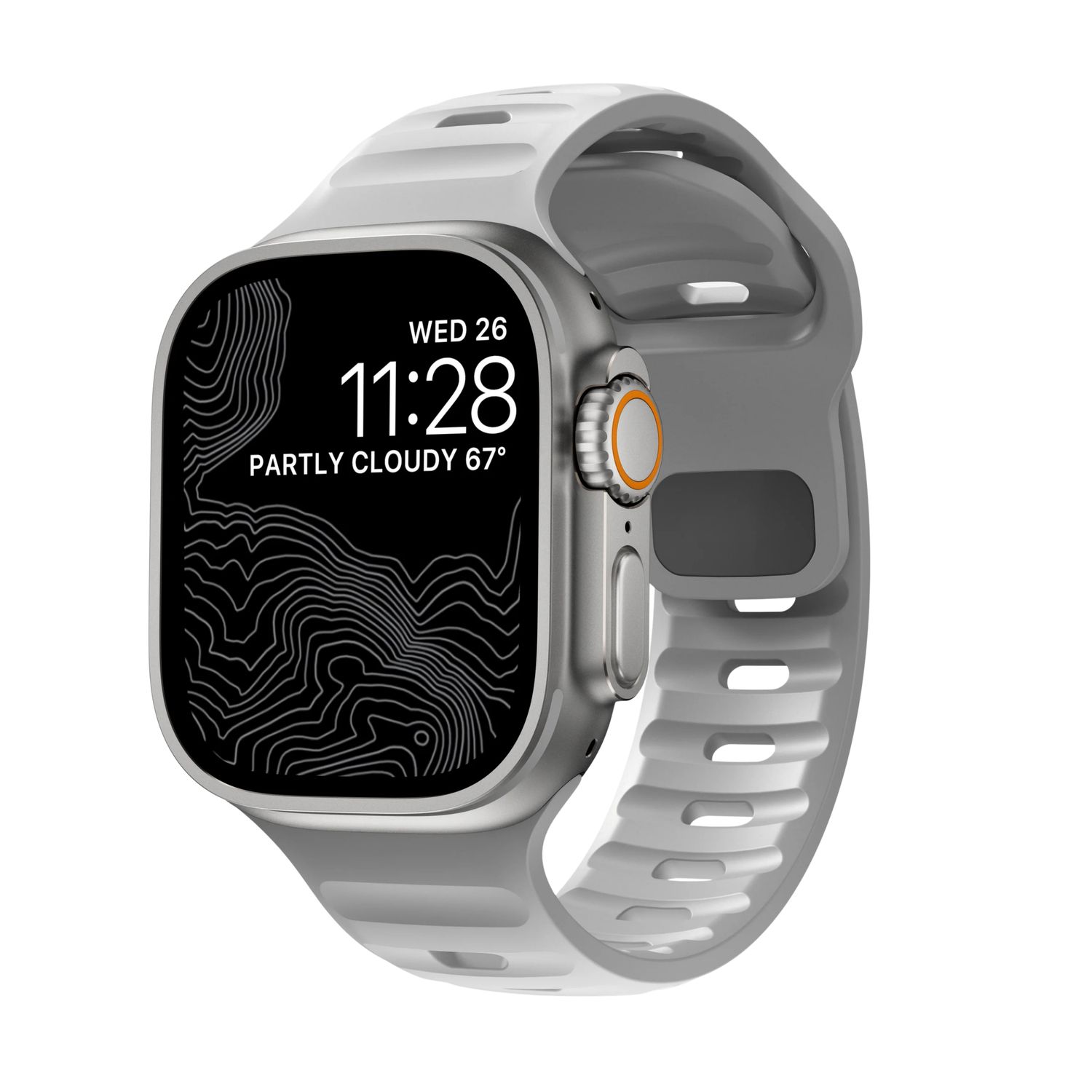 Correa Monark Sport – Gris Niebla para Apple Watch