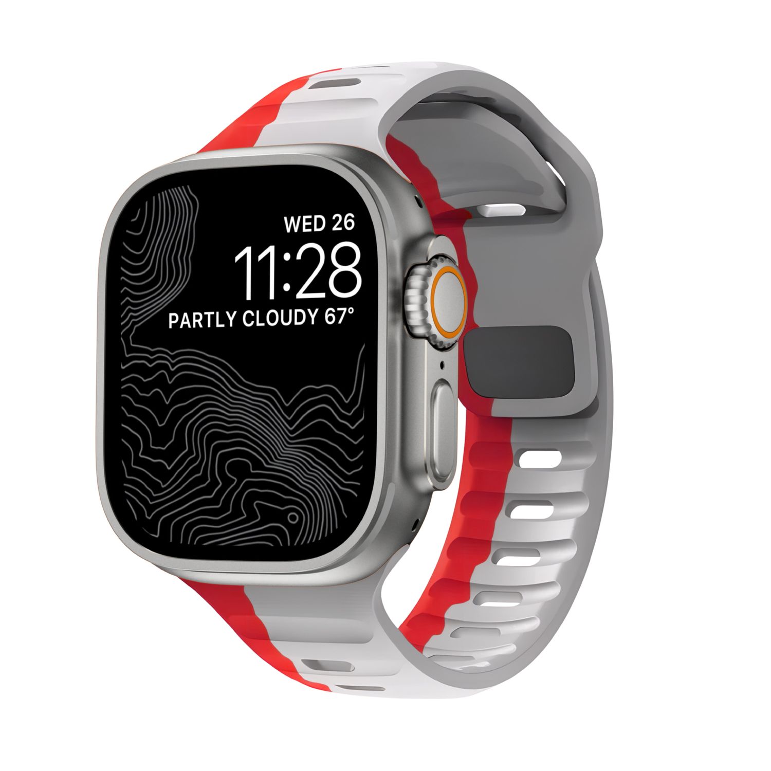 Correa Monark Sport – Gris Fuego para Apple Watch