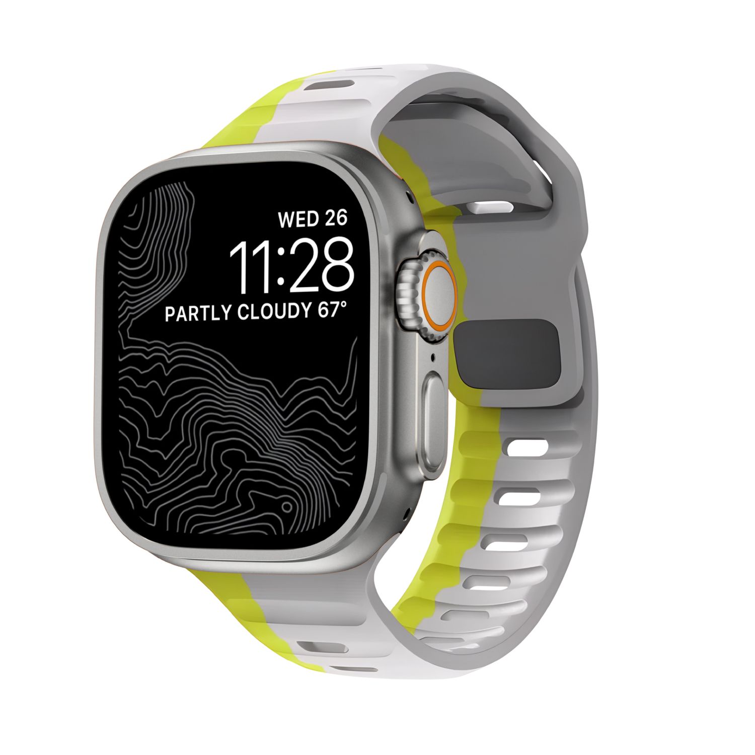 Correa Monark Sport – Gris Volt para Apple Watch