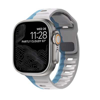 Correa Monark Sport – Gris Glaciar para Apple Watch