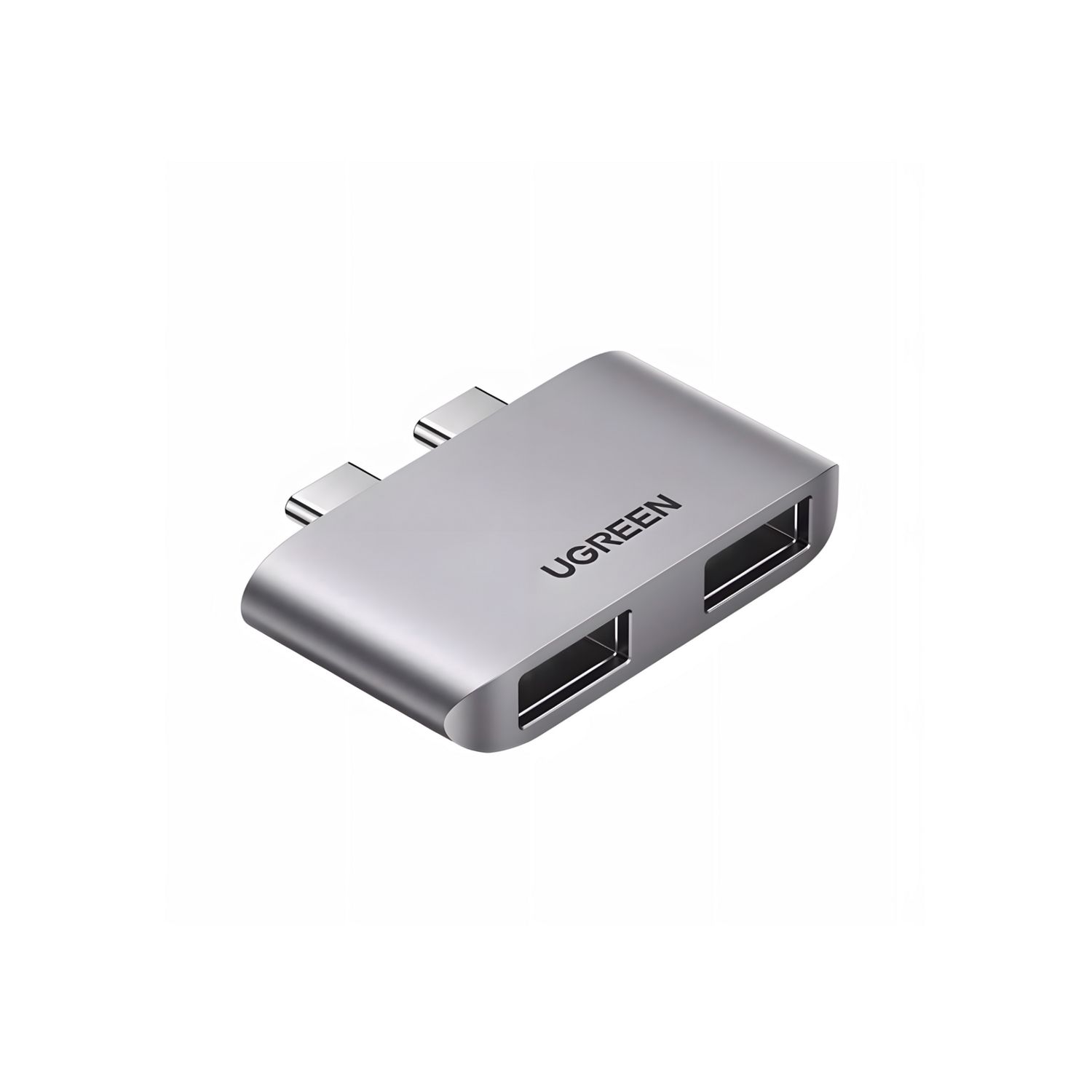 Adaptador USB-C a 2 Puertos USB-A 3.1 – UGREEN (Gris)
