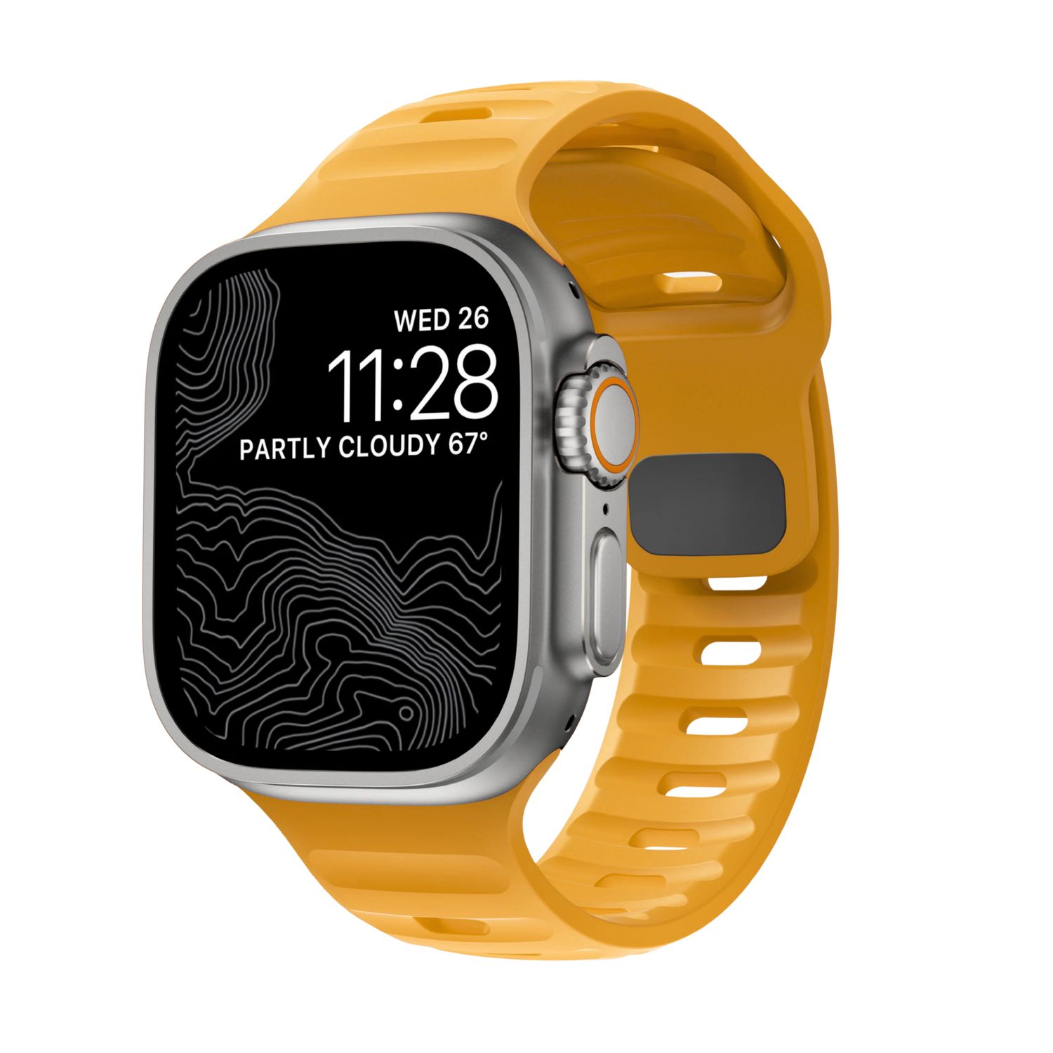 Correa Monark Sport – Amarillo Ámbar para Apple Watch
