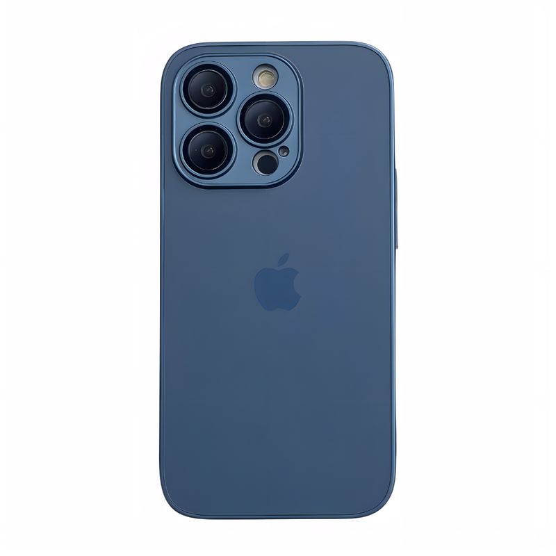 Case Frosted Glass AG – Blue (iPhone)
