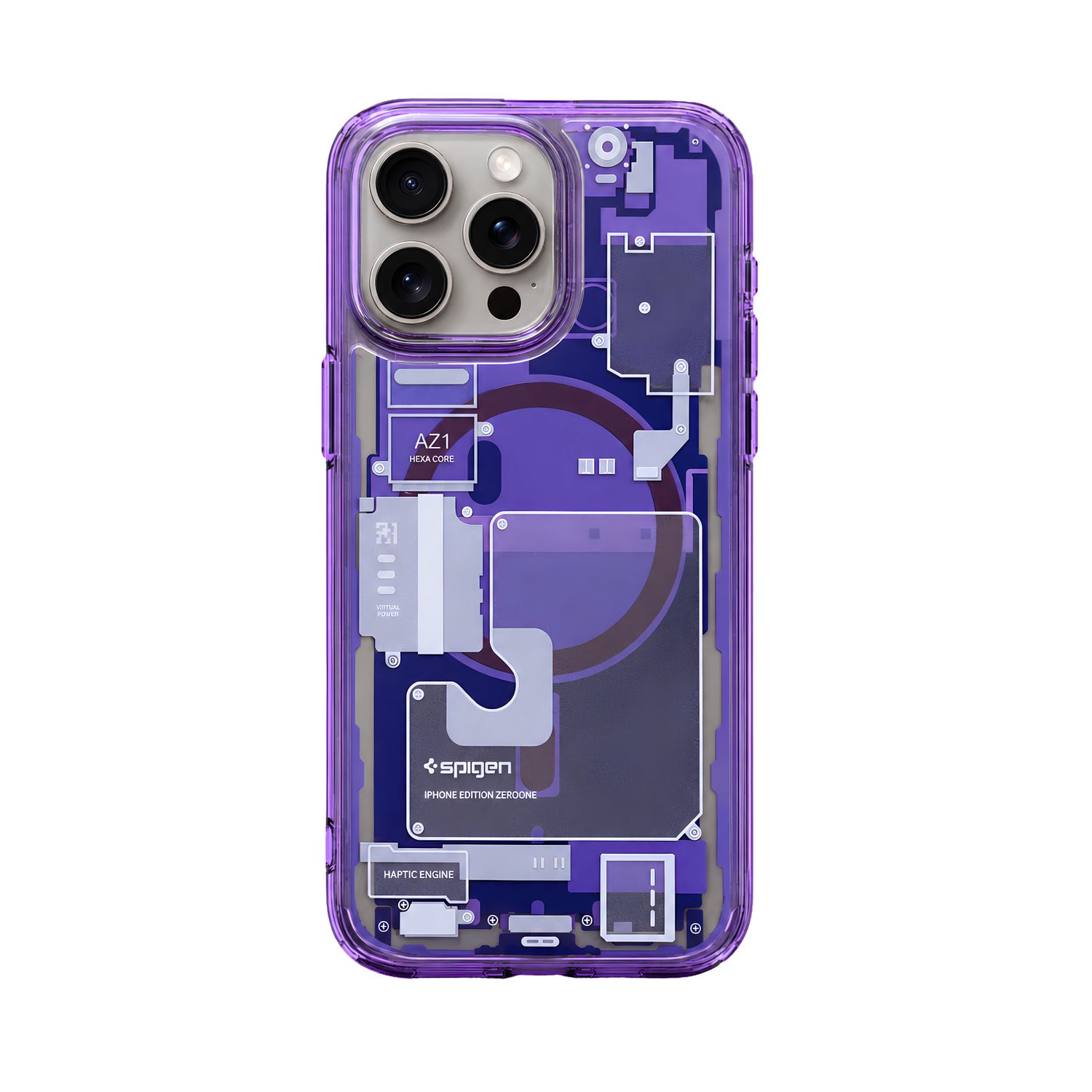 Funda Zero One MagFit para iPhone (Purple) – Spigen