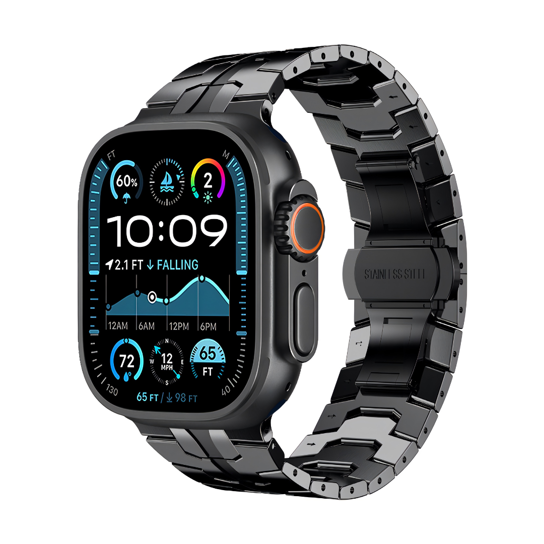 Brazalete Hades – Negro Obsidiana para Apple Watch