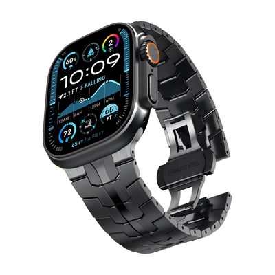 Brazalete Hades – Negro Obsidiana para Apple Watch