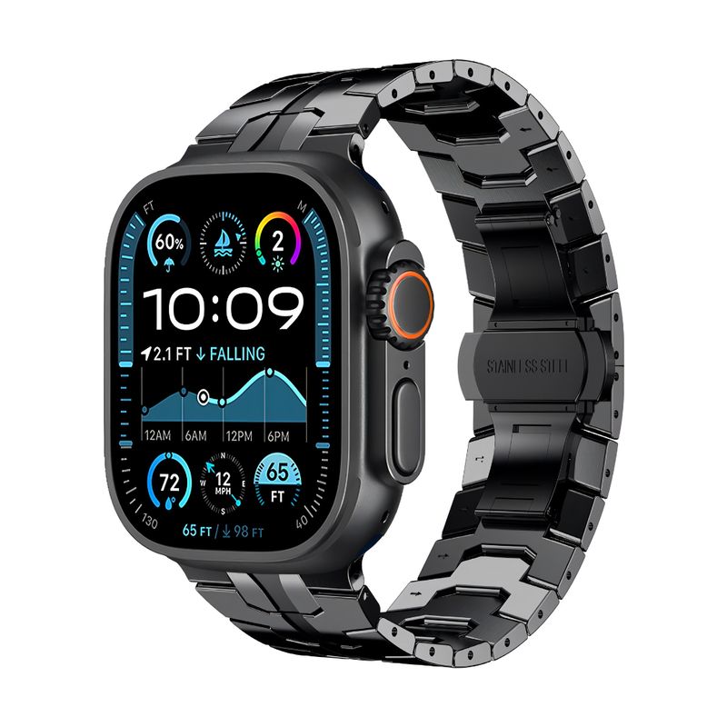 Brazalete Hades – Negro Obsidiana para Apple Watch