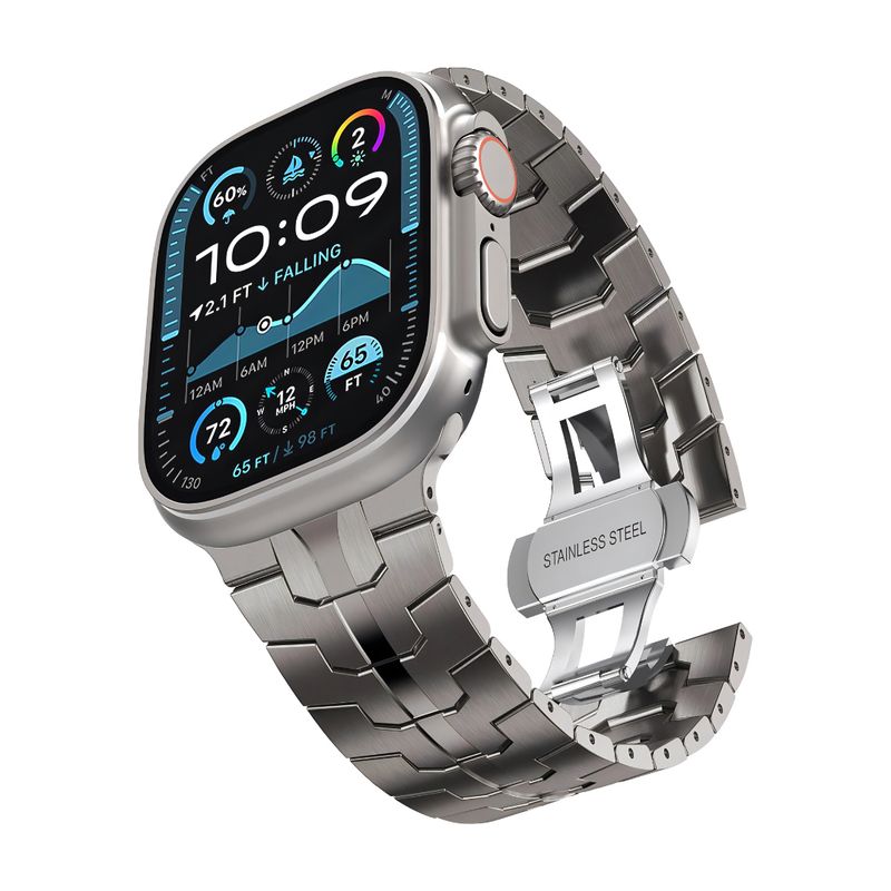 Brazalete Hades – Titanio Natural para Apple Watch