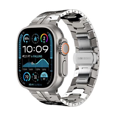 Brazalete Hades – Titanio Natural para Apple Watch