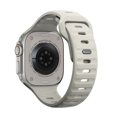 Correa Monark Sport – Blanco Estelar para Apple Watch