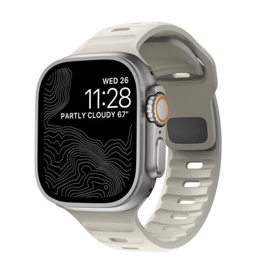 Correa Monark Sport – Blanco Estelar para Apple Watch