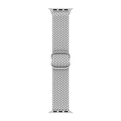 Correa Braided Loop – Plata Lunar (Apple Watch)