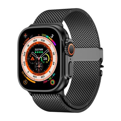 Brazalete Milanese Mesh – Negro Grafito para Apple Watch