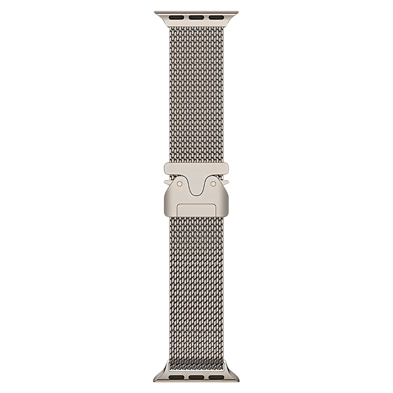Brazalete Milanese Mesh – Titanio Natural para Apple Watch