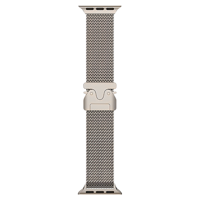 Brazalete Milanese Mesh – Titanio Natural para Apple Watch