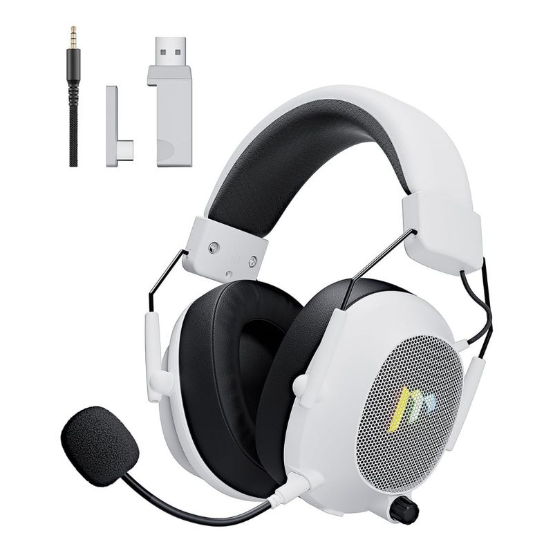 Audífonos Gaming Mytrix Tac Master Wireless Lossless – White
