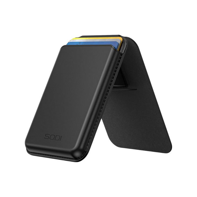 Wallet Magnética Minimalista de Ecopiel – Black (SODI)