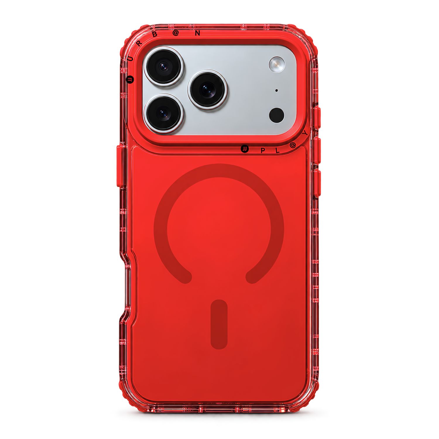Case MagSafe Urban Play Shield Soft para iPhone – Rojo Coral
