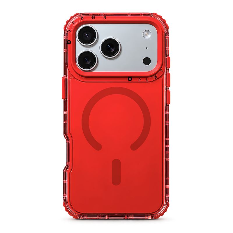 Case MagSafe Urban Play Shield Soft para iPhone – Rojo Coral
