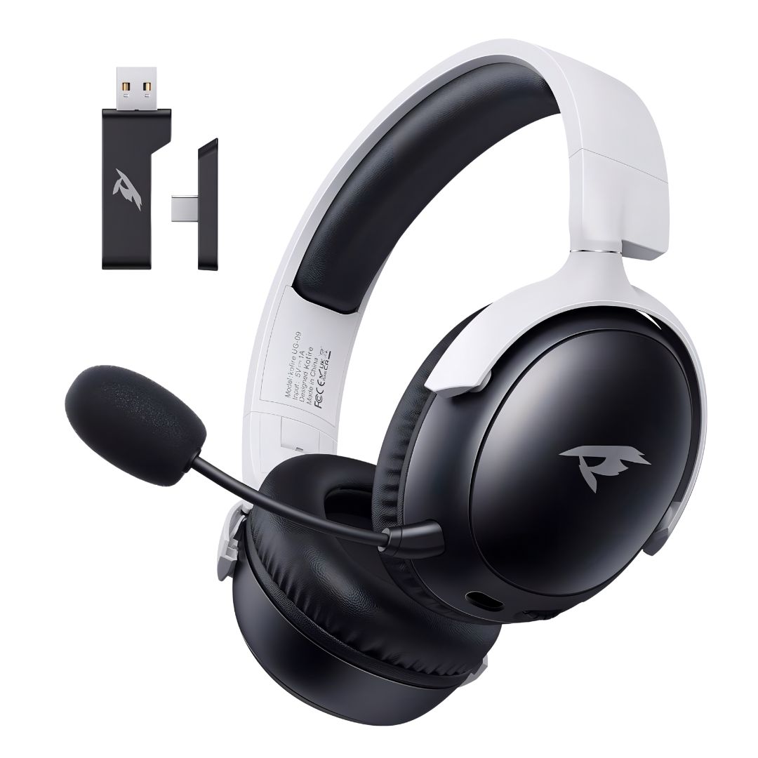Audífonos Gaming Picun G3 Wireless Lossless – White &amp; Black