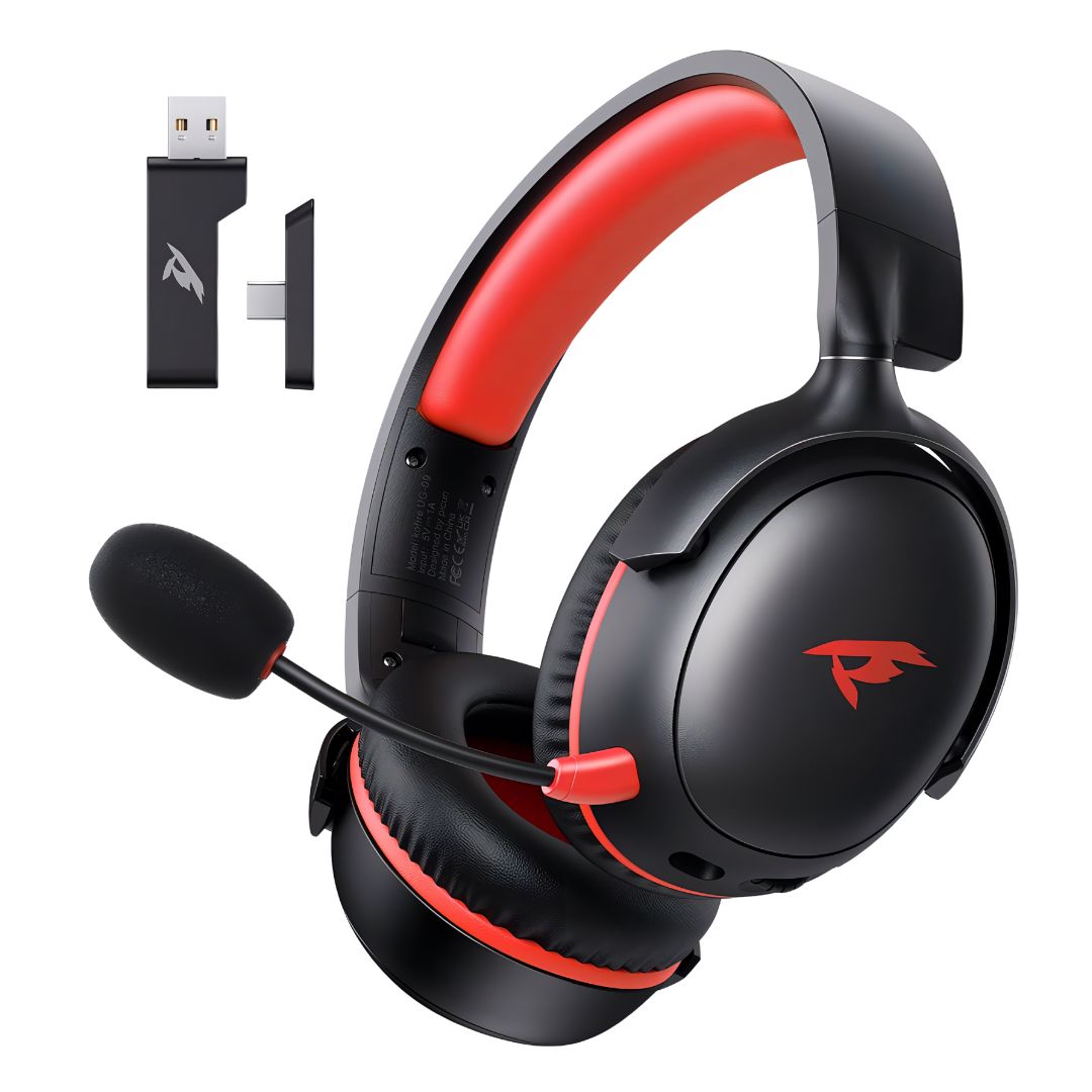 Audífonos Gaming Picun G3 Wireless Lossless – Black &amp; Red