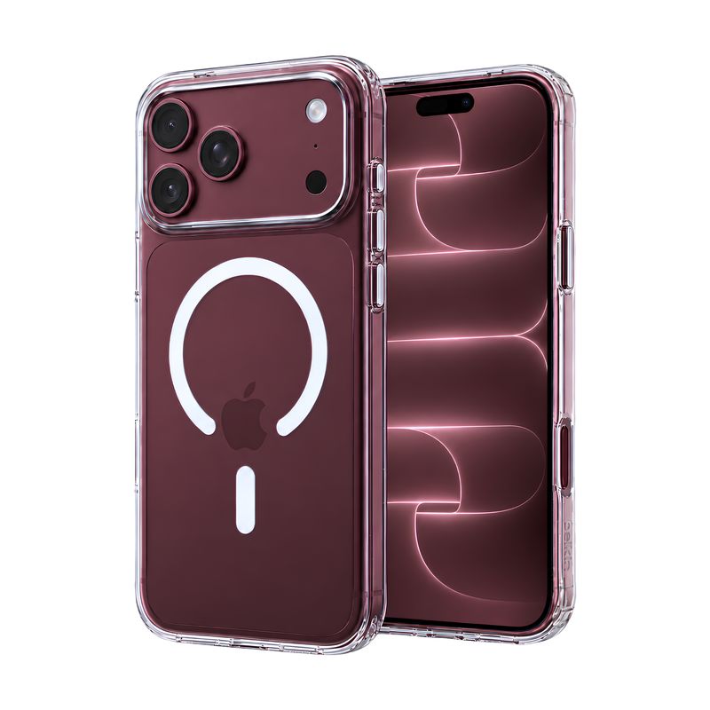 Funda SheerForce Transparente con Aro MagSafe Blanco para iPhone – Belkin