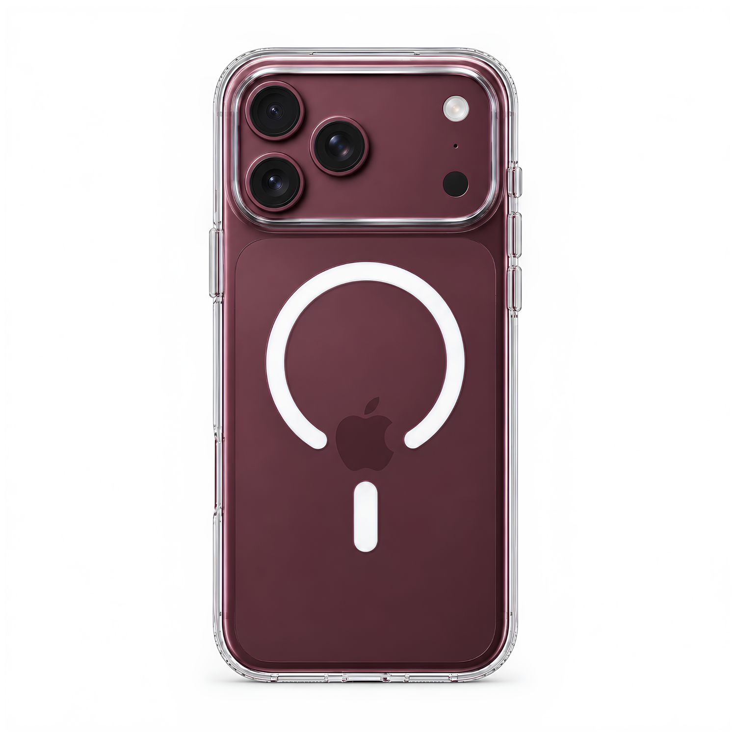 Funda SheerForce Transparente con Aro MagSafe Blanco para iPhone – Belkin