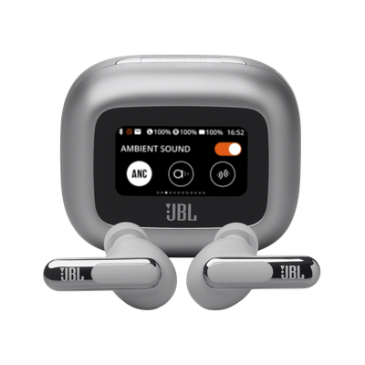 JBL Live Beam 3 Headphones - True wireless - Silver JBL Live Beam 3 Headphones - True wireless - Silver