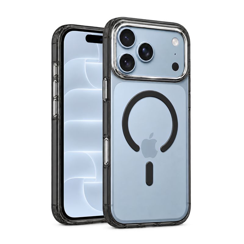 Funda SheerForce Transparente con Aro MagSafe y Orilla Negra para iPhone – Belkin