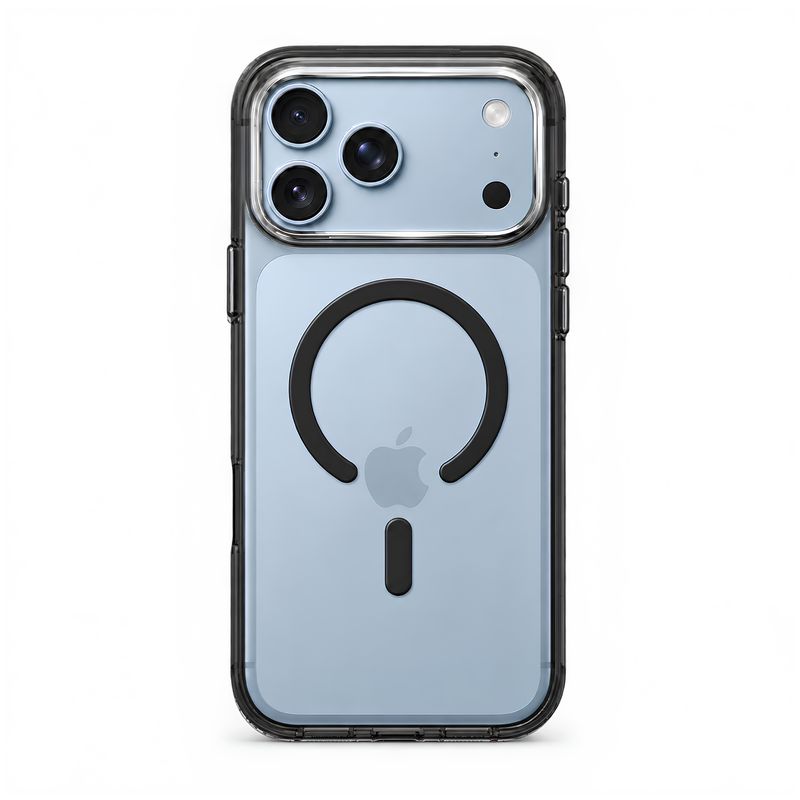 Funda SheerForce Transparente con Aro MagSafe y Orilla Negra para iPhone – Belkin
