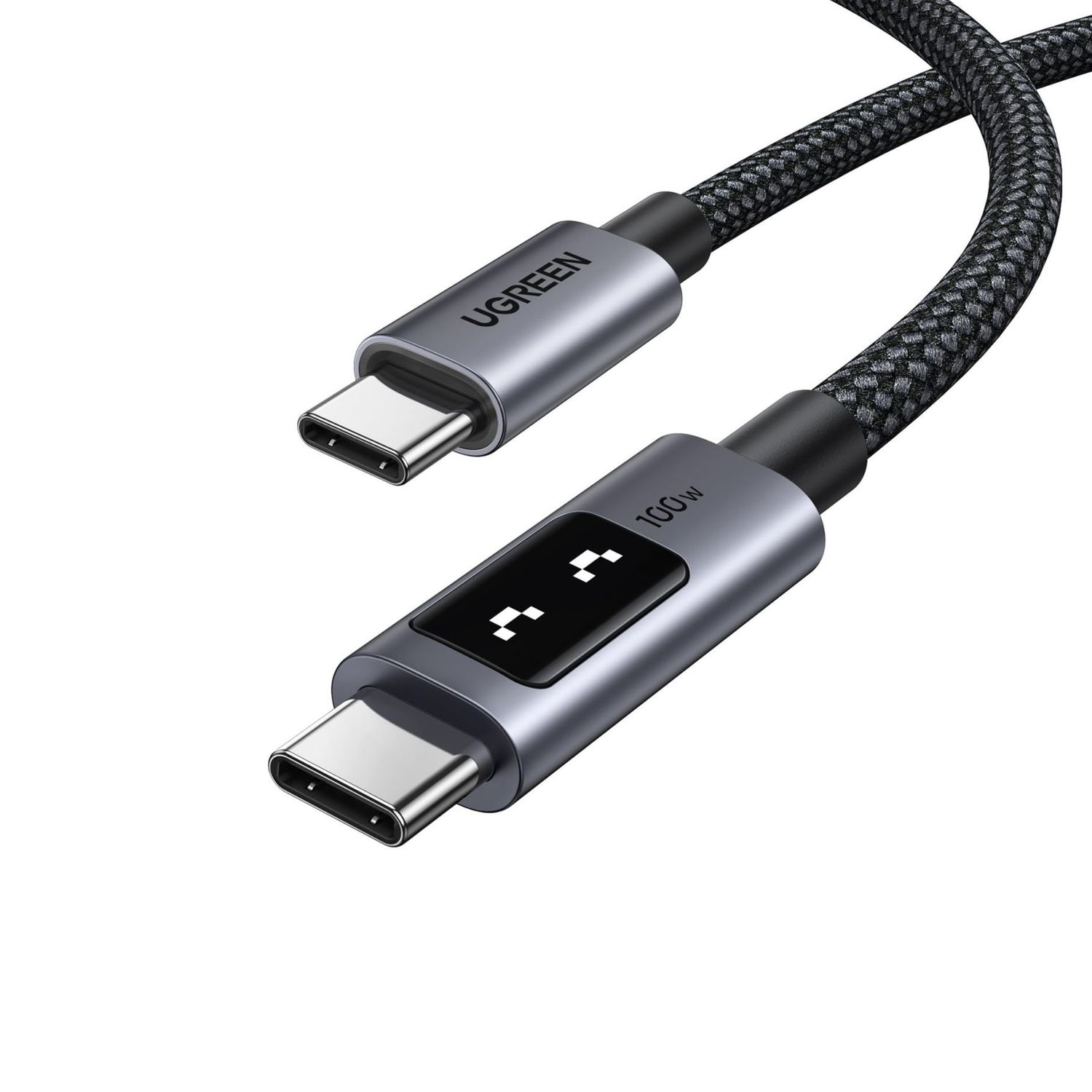 Cable Smart Display USB-C 100W con Pantalla LED – UGREEN