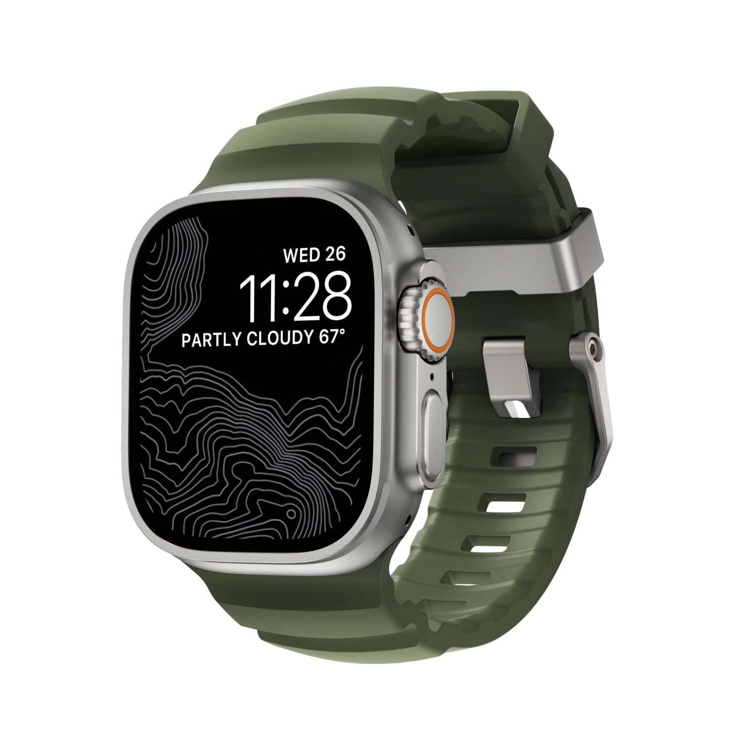 Correa Expedition Bosque con Hebilla Titanio Natural para Apple Watch – Monark