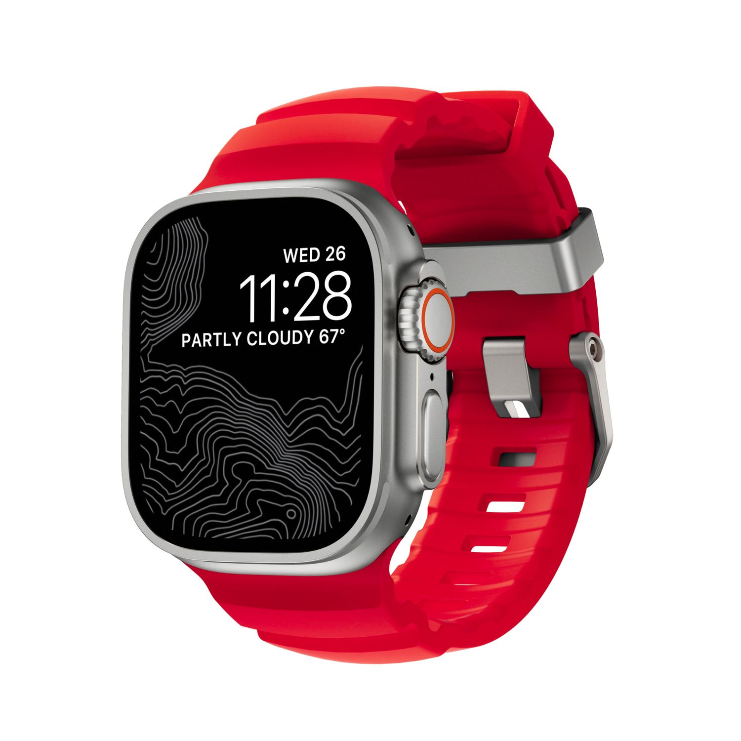 Correa Expedition Lava con Hebilla Titanio Natural para Apple Watch – Monark