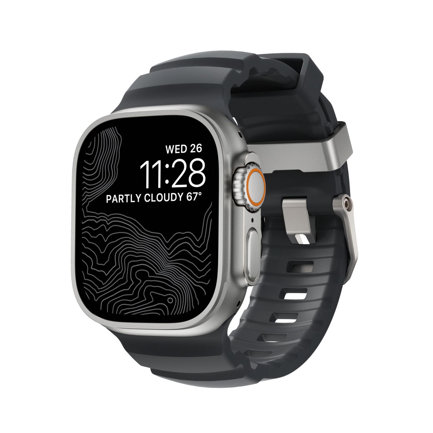 Correa Expedition Obsidiana con Hebilla Titanio Natural para Apple Watch – Monark