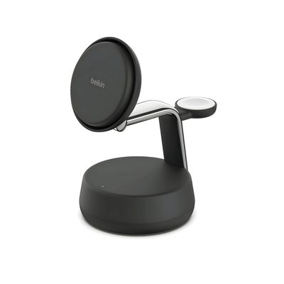 Estación MagSafe UltraCharge Pro 3 en 1 Qi2 25W – Charcoal (Belkin)