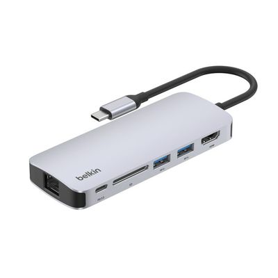 Hub USB-C Multipuerto 6 en 1 – Onyx (Belkin)