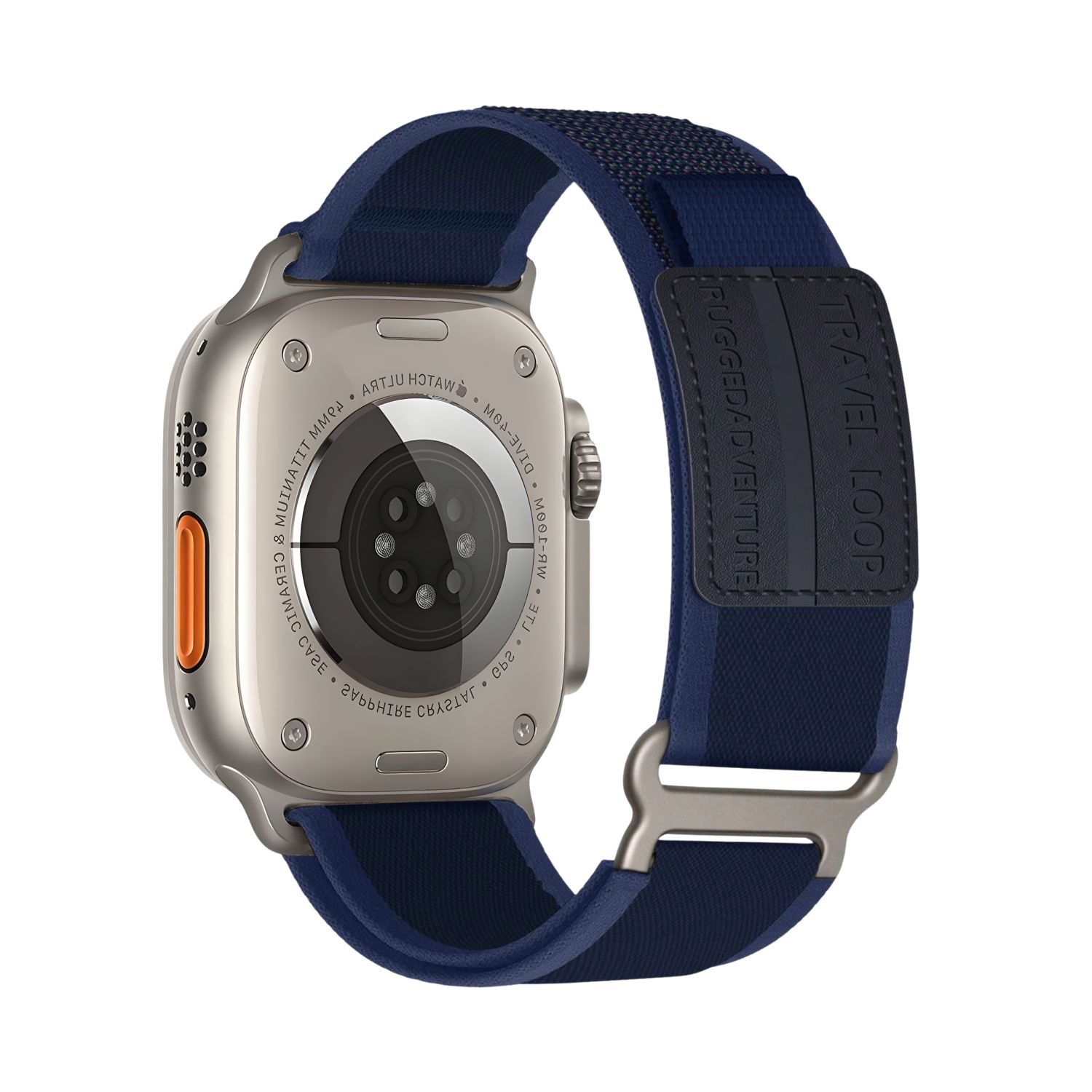 Correa Travel Loop – Midnight Navy (Titanium Lugs) Apple Watch