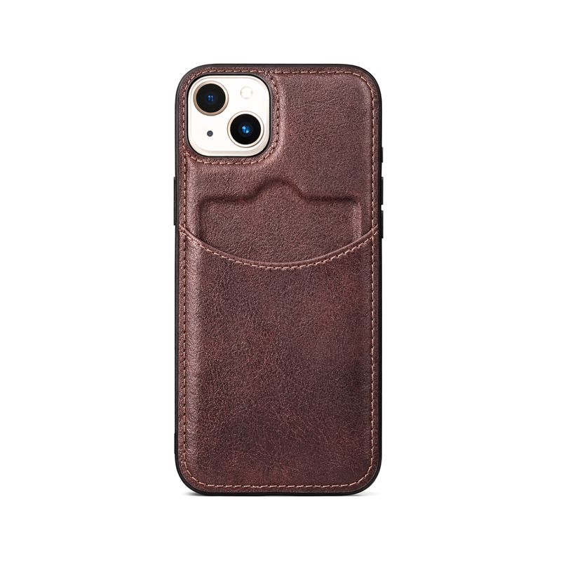 Case de Polipiel Cuero Card – Marrón Chocolate