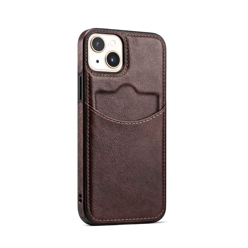 Case de Polipiel Cuero Card – Marrón Chocolate