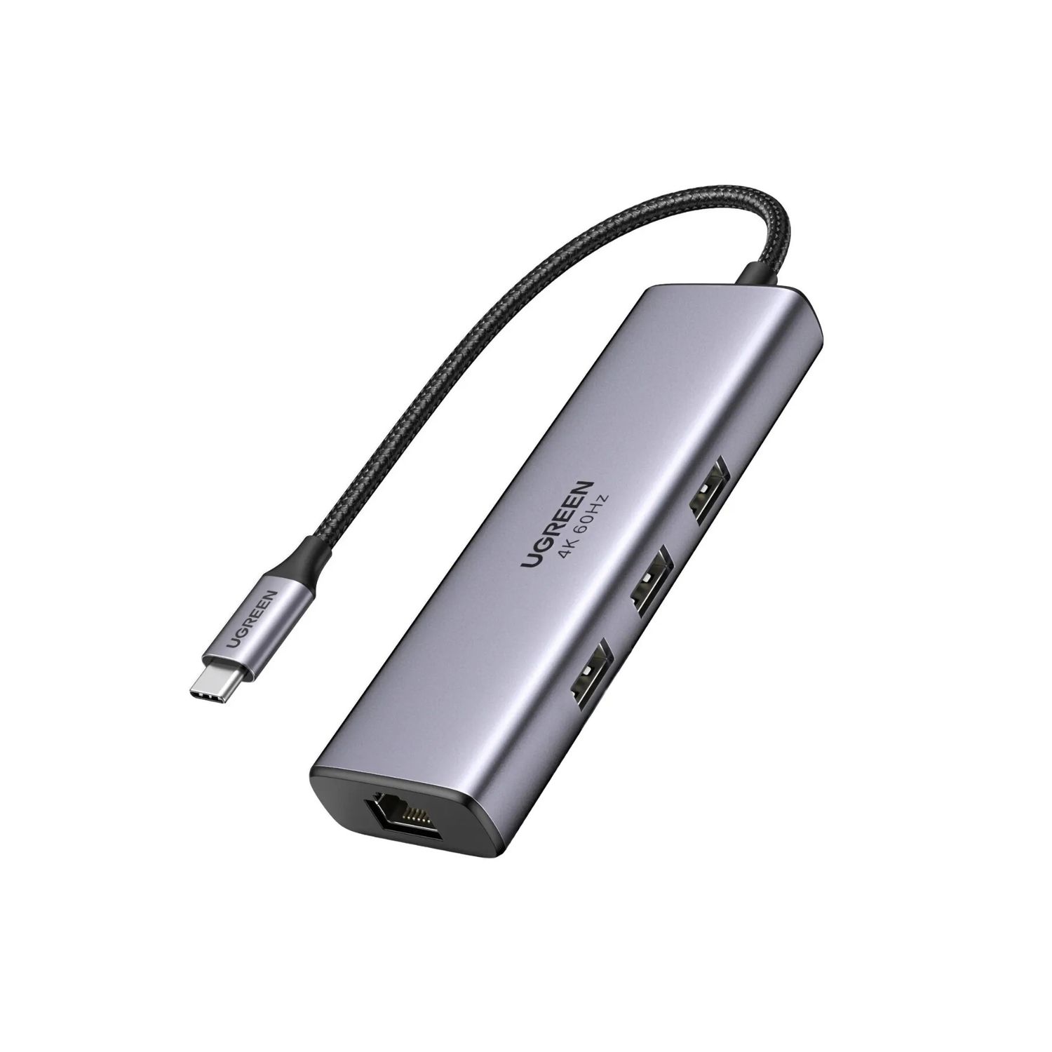 Hub USB-C 6 en 1 HDMI 4K + Ethernet Gigabit + PD 100W – UGREEN Hub USB-C 6 en 1 HDMI 4K + Ethernet Gigabit + PD 100W – UGREEN