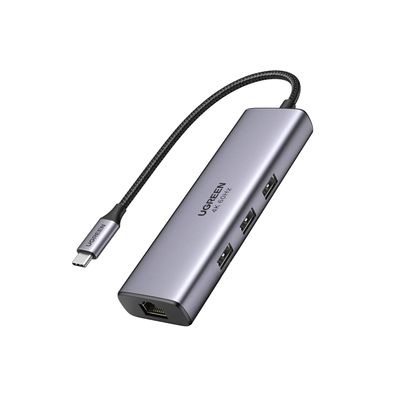 Hub USB-C 6 en 1 HDMI 4K + Ethernet Gigabit + PD 100W – UGREEN Hub USB-C 6 en 1 HDMI 4K + Ethernet Gigabit + PD 100W – UGREEN