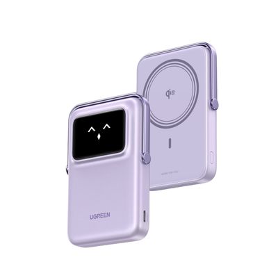Power Bank Magnético Robot 5000mAh 20W USB-C – UGREEN (Morado) Power Bank Magnético Robot 5000mAh 20W USB-C – UGREEN (Morado)