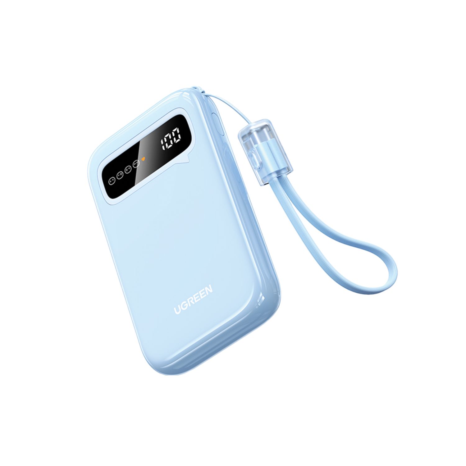 Power Bank 10000mAh Carga Rápida 20W USB-C + USB-A – UGREEN (Celeste)