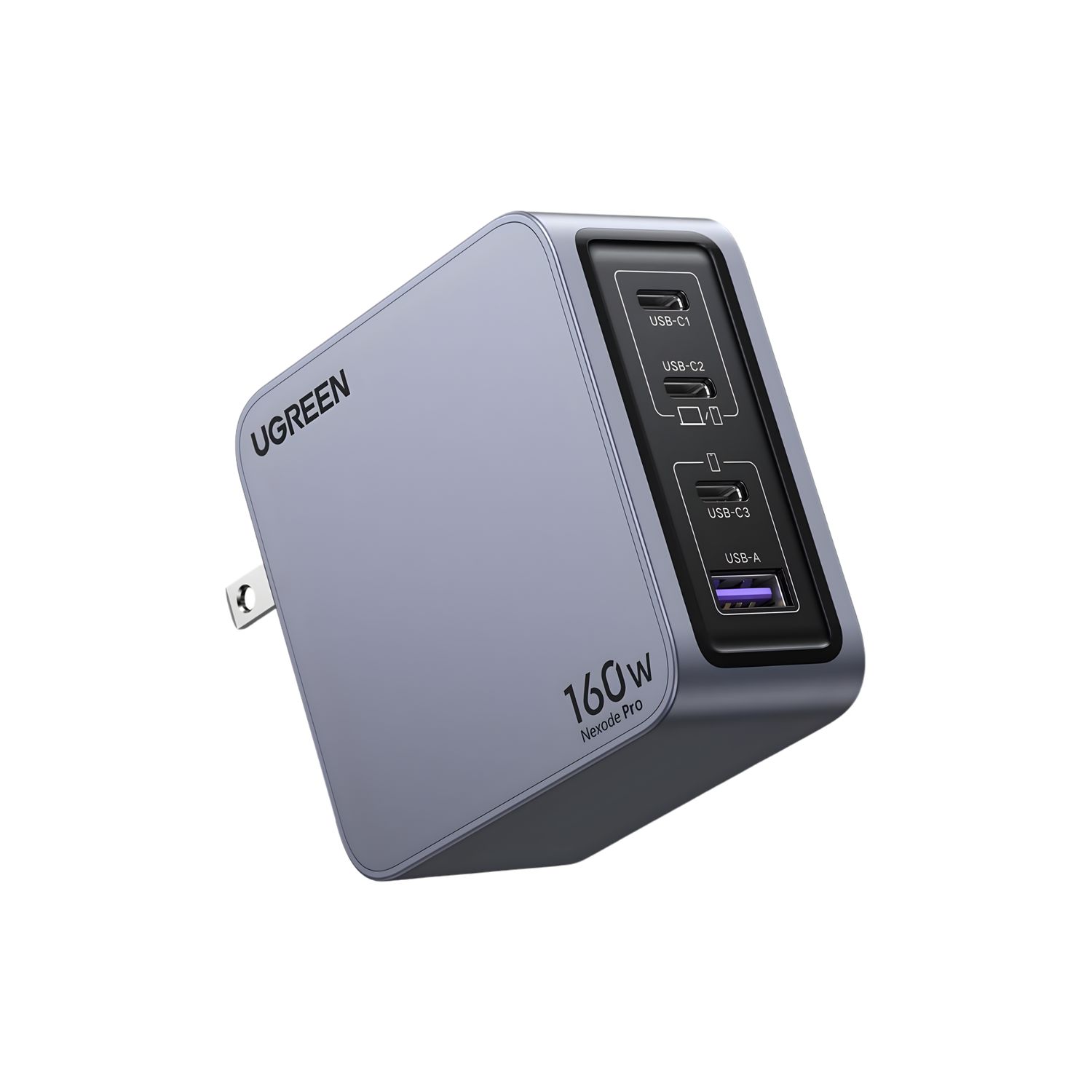Cubo de Carga GaN 160W 3 USB-C + USB-A Nexode Pro – UGREEN