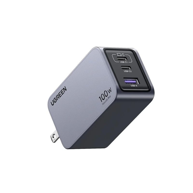 Cubo de Carga Rápida GaN 100W 2 USB-C + USB-A Nexode Pro – UGREEN