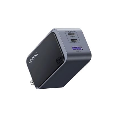 Cargador GaN 65W 3 Puertos Nexode S – UGREEN (Gris)