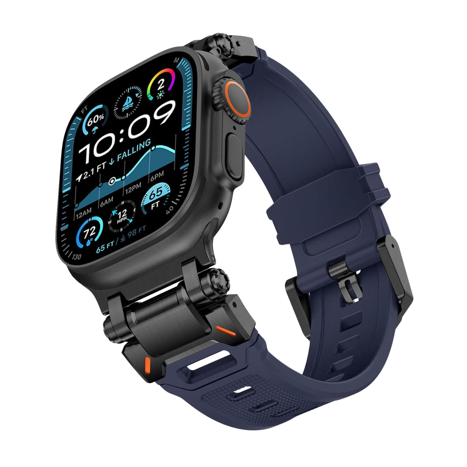 Correa Kades Ultra – Navy Lugs Black (Apple Watch)