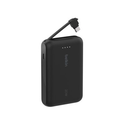 Power Bank Belkin BoostCharge 10K – 20W USB-C Integrado (Black)