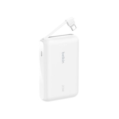 Power Bank Belkin BoostCharge 10K – 20W USB-C Integrado (White)