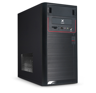 Case Micro ATX con Fuente 600W USB Frontal – Xtech XTQ-100 (Negro)